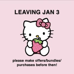 LEAVING JAN 3 please make offers/bundles/purchases before then!